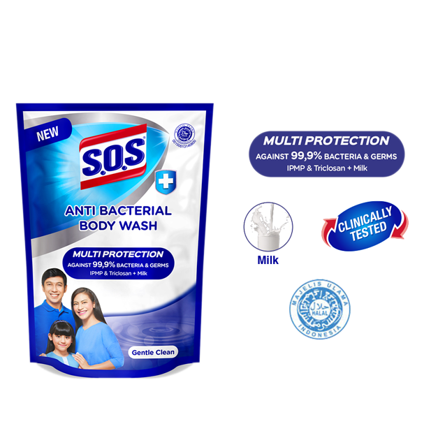SOS Antibacterial Body Wash - Gentle Clean