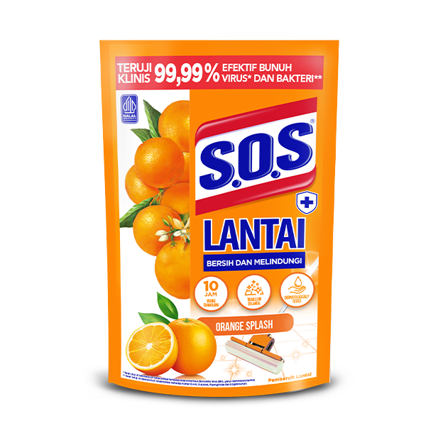SOS Pembersih Lantai - Orange Splash