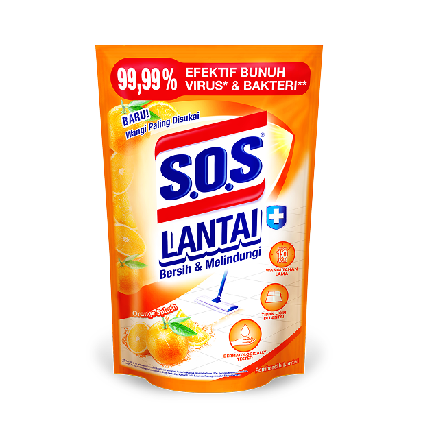 SOS Pembersih Lantai - Orange Splash