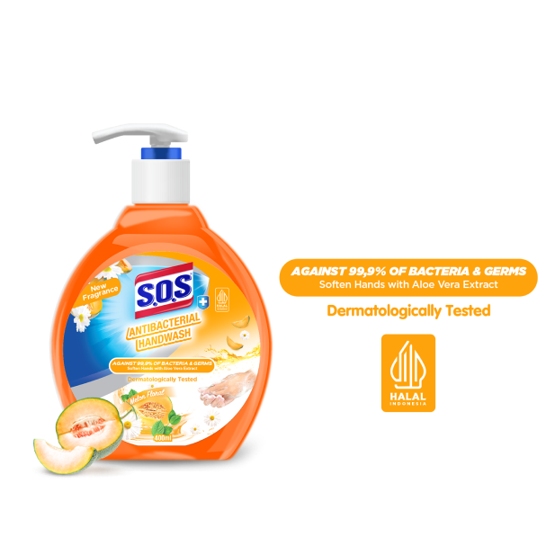 SOS Antibacterial Handwash – Melon Floral
