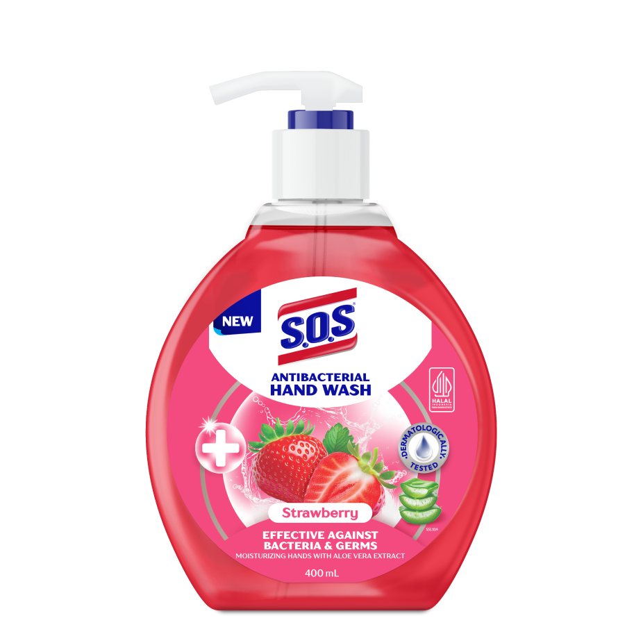 SOS Antibacterial Handwash – Strawberry
