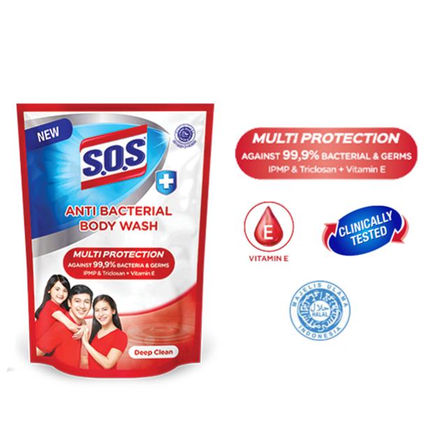 SOS Anti Bacterial Body Wash - Deep Clean
